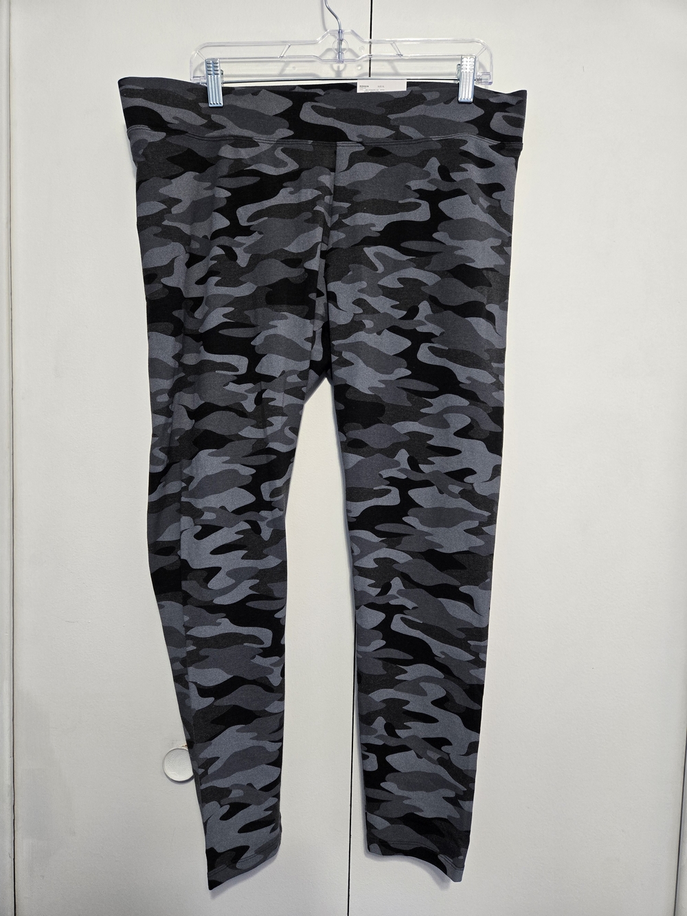 NWT Sonoma Gray Camo Mid Rise Leggings XL Stretch Skinny Pants